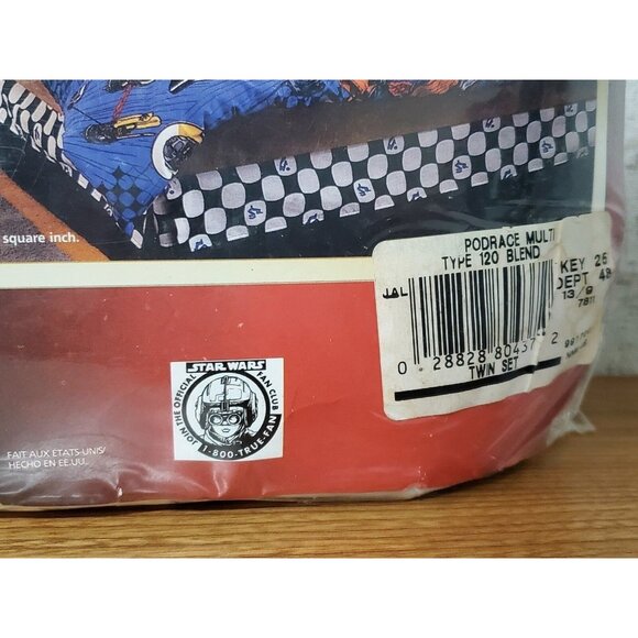 New SEALED Vintage Star Wars Episode 1 Phantom Menace Twin Sheet Set - Picture 11 of 11